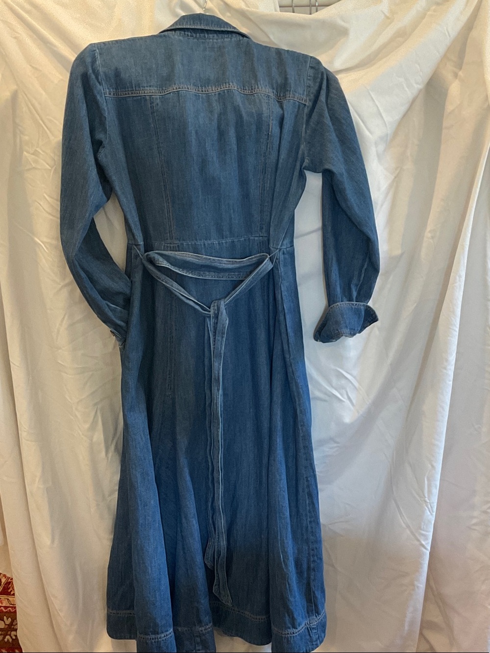 Boden Blue Denim Maxi Shirt Dress - Picture 2 of 3